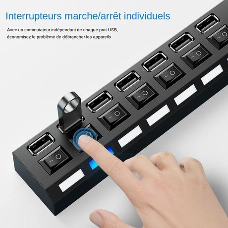 Adaptateur USB à 7 ports, 7 ports