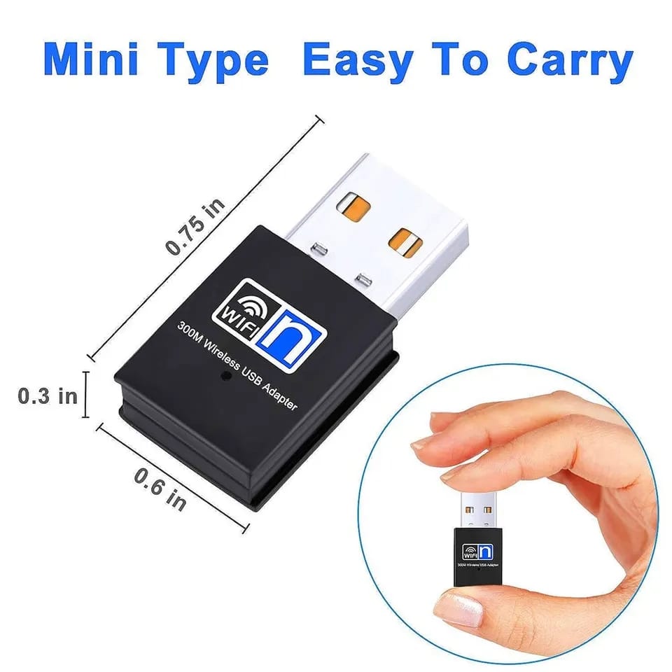 Mini Sans Fil USB Wifi Adaptateur 802.11N 300Mbps