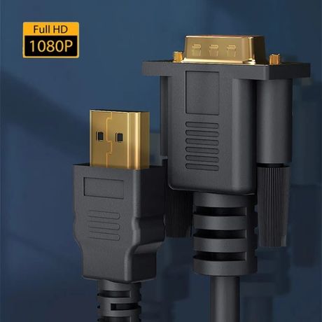 Câble HDMI mâle vers VGA mâle 1080 Longueur: 1,80mP 60Hz