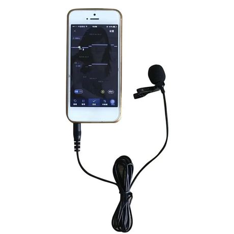 Microphone Lavalier à pince pour téléphone portable