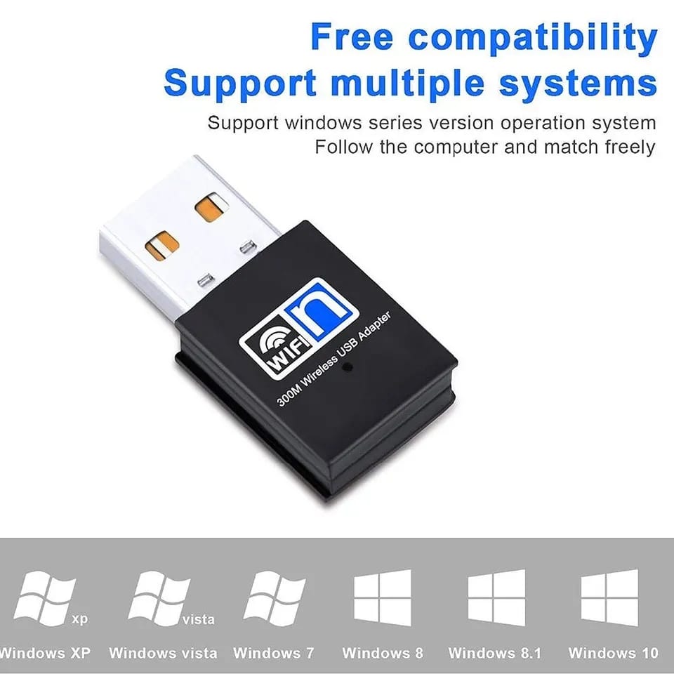 Mini Sans Fil USB Wifi Adaptateur 802.11N 300Mbps