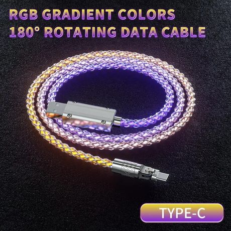 Cable USB to type-c TETE ROTATIVE