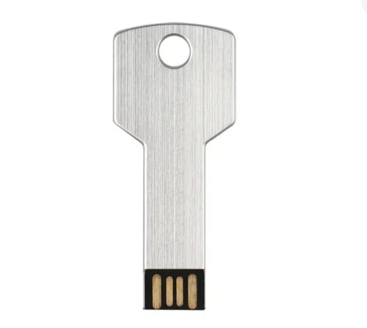 Clé USB en forme de clé en métal, 64 Go