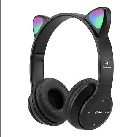 Casque Bluetooth style influenceuse Oreilles de chat