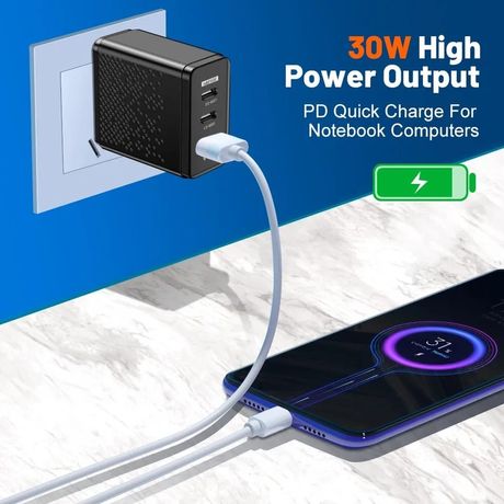 Chargeur rapide de 30W 3.0 avec Port de Type C