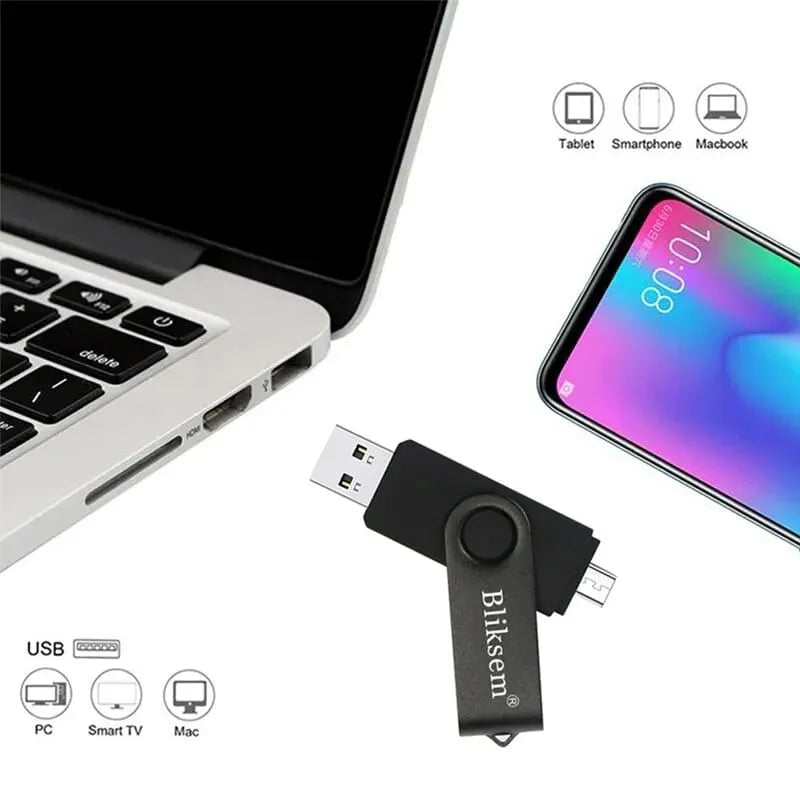 Clé en USB ET MICRO USB 2.0 haute vitesse de 64gb