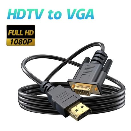 Câble HDMI mâle vers VGA mâle 1080 Longueur: 1,80mP 60Hz