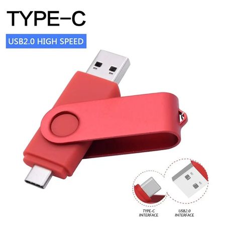 Clé USB/USBC rotative créative 2 en 1, USB 2.0 32 GO