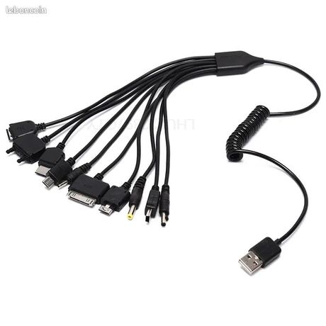 Câble adaptateur USB multi-broches 10 en 1