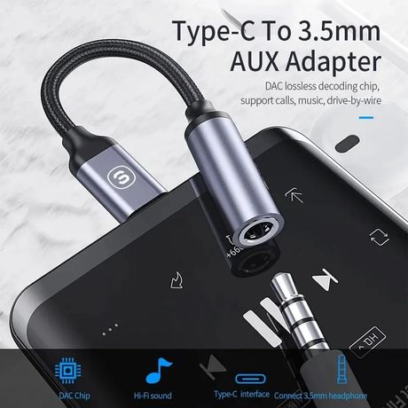 Câble adaptateur USB Type-C 3.5 vers jack